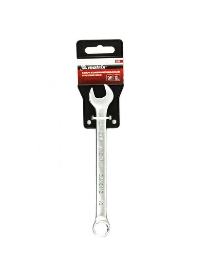 Ключ комбинированный 13 мм матовый хром MATRIX 15109, фото , изображение 4 - Метэкс