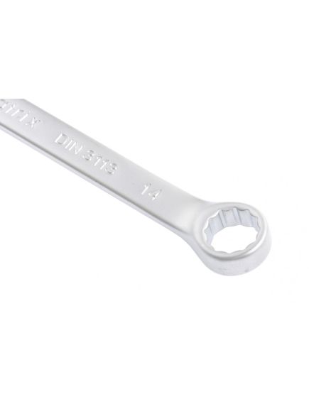 Ключ комбинированный 14 мм матовый хром MATRIX 15110, фото , изображение 2 - Метэкс