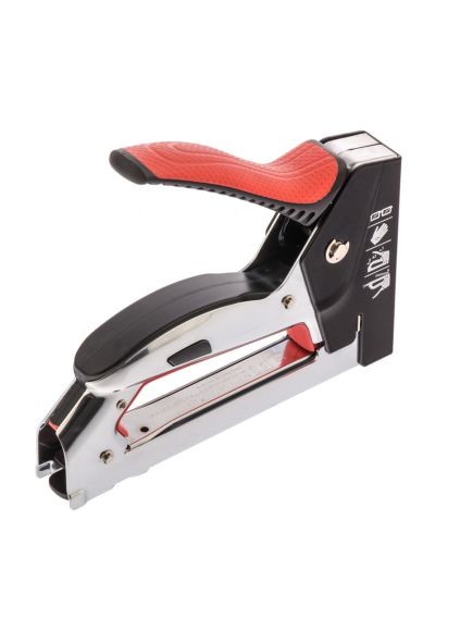 Степлер мебельный стальной быстрая загрузка тип скобы 53 6-10 мм MATRIX 40916, фото , изображение 5 - Метэкс