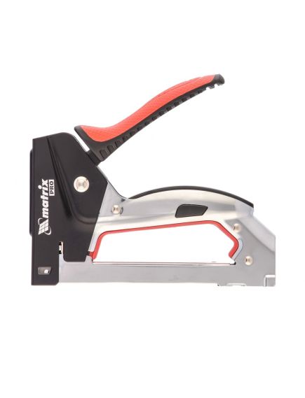 Степлер мебельный стальной быстрая загрузка тип скобы 53 6-10 мм MATRIX 40916, фото , изображение 7 - Метэкс