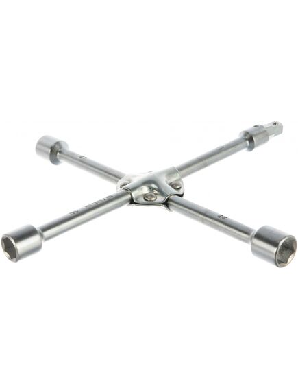 Ключ баллонный 17х19х21х22 крестовой 355 мм с переходником квадрат 1/2" STELS 14249, фото , изображение 4 - Метэкс