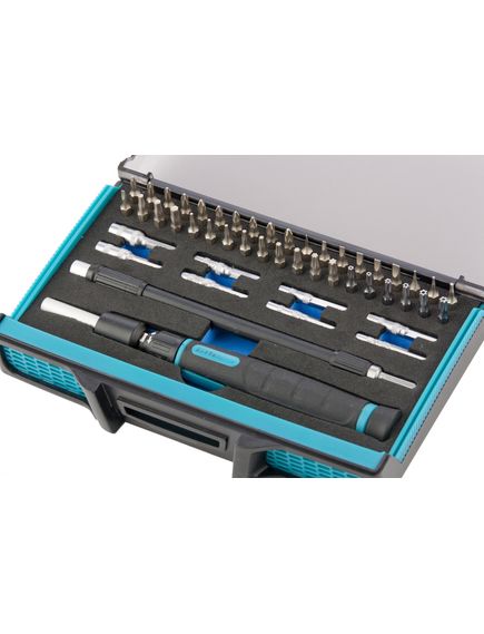 Отвертка для точных работ с набором бит и торцевых головок 48 предметов GROSS 11599, фото , изображение 4 - Метэкс