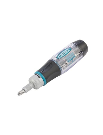 Отвертка реверсивная 16 шт с телескопическим магнитным стержнем GROSS 11607, фото , изображение 3 - Метэкс