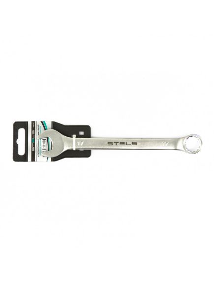 Ключ комбинированный 17 мм матовый хром STELS 15213, фото , изображение 4 - Метэкс