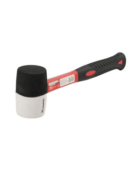 Киянка резиновая 450 г черно-белая резина фибергласовая рукоятка MATRIX 11171, фото , изображение 2 - Метэкс