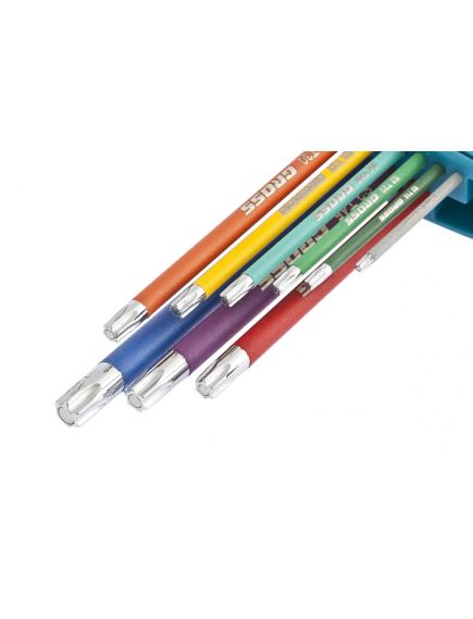 Набор ключей имбусовых TOORX-TT 9 шт с магнитом GROSS 16402, фото , изображение 3 - Метэкс