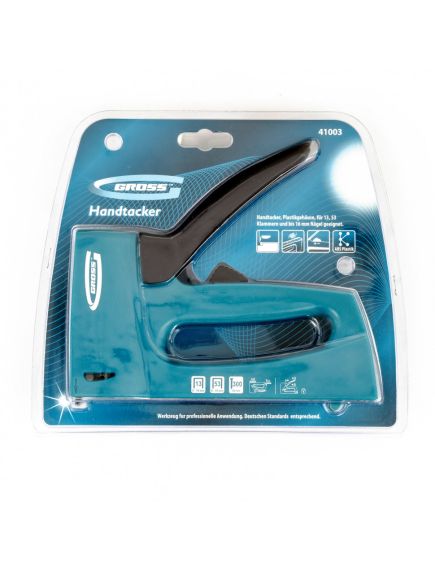 Степлер мебельный 6-16 мм тип скобы 13, 53, 300 пластиковый корпус регулировка удара GROSS 41003, фото , изображение 5 - Метэкс