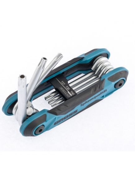 Набор ключей имбусовых TORX-TEMPER складные 8 шт GROSS 16413, фото , изображение 2 - Метэкс