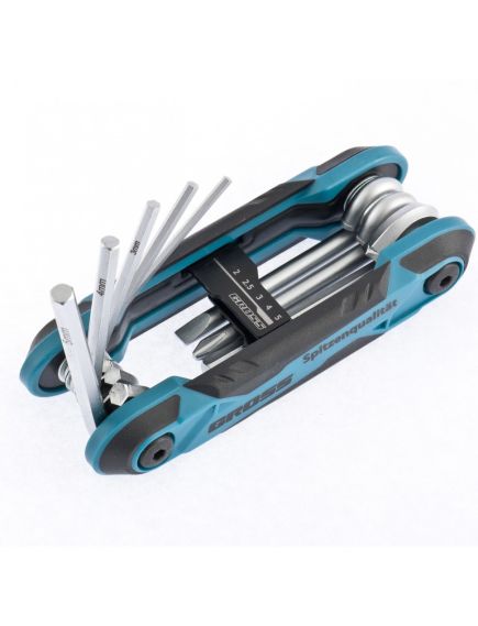 Набор ключей имбусовых 2-6 мм 8шт универсальный складные GROSS 16414, фото , изображение 2 - Метэкс