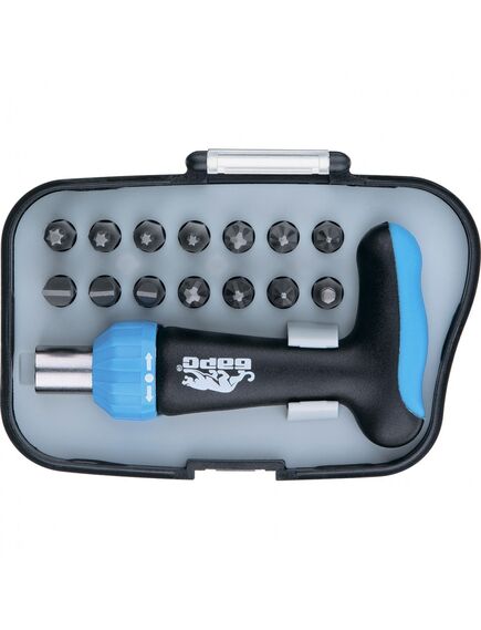 Отвертка Т-образная реверсивная с набором бит 15 шт БАРС 13311, фото , изображение 4 - Метэкс