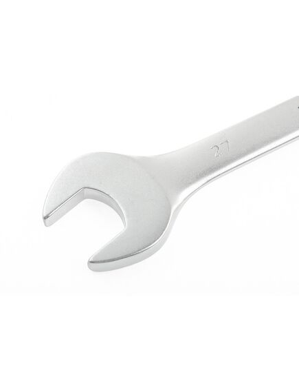 Ключ комбинированный 27 мм матовый хром STELS 15218, фото , изображение 2 - Метэкс