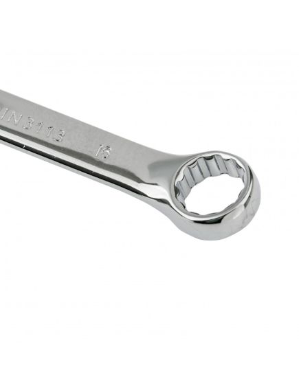 Ключ комбинированный 16 мм полированный хром MATRIX 15160, фото , изображение 3 - Метэкс