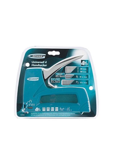 Степлер мебельный 8-14 мм тип скобы 53, 36, 300, 500 пластик 4 функции GROSS 41005, фото , изображение 4 - Метэкс