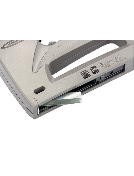 Степлер мебельный 6-14 мм тип скобы 140, 300, алюминиевый корпус регулятор удара GROSS 41007, фото , изображение 2 - Метэкс