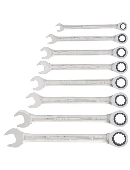 Набор ключей комбинированных трещоточных 8 шт MATRIX 14513, фото , изображение 3 - Метэкс