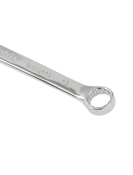 Ключ комбинированный 13 мм полированный хром MATRIX 15157, фото , изображение 3 - Метэкс