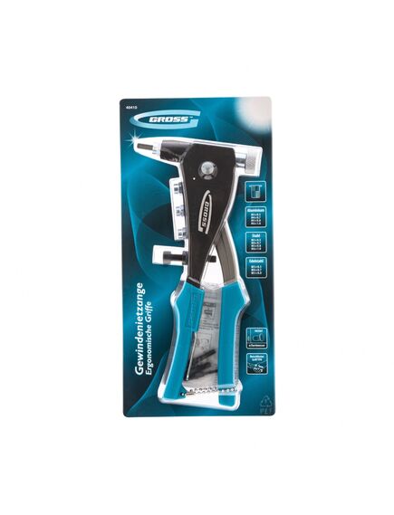 Заклепочник для резьбовых заклепок (М3, М4, М5, М6) GROSS 40410, фото , изображение 4 - Метэкс