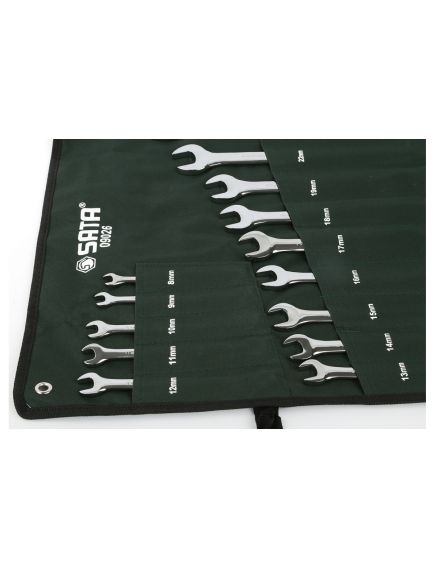 Набор комбинированных ключей 14 предметов SATA 09026, фото , изображение 3 - Метэкс