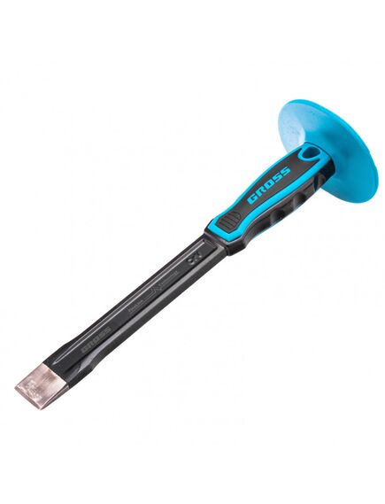 Зубило-скарпель 300 х 25 мм эргономичная рукоятка GROSS 18712, фото , изображение 2 - Метэкс