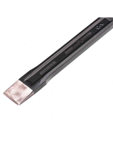 Зубило-скарпель 300 х 25 мм эргономичная рукоятка GROSS 18712, фото , изображение 3 - Метэкс