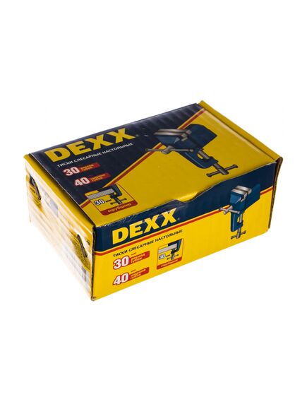 Тиски настольные с винтовым зажимом 40 мм DEXX 32473-40, фото , изображение 4 - Метэкс