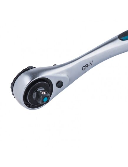 Ключ трещоточный 1/4" 150 мм 120 зубьев GROSS 14135, фото , изображение 2 - Метэкс