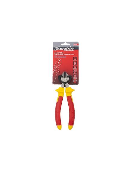 Бокорезы 160 мм Insulated двухкомпонентные рукоятки MATRIX 17506, фото , изображение 3 - Метэкс