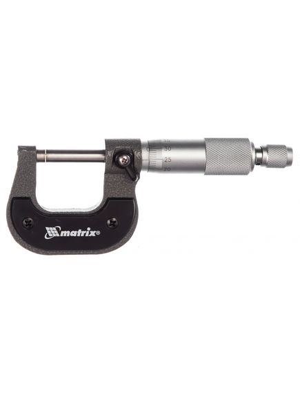 Микрометр механический 0-25 мм MATRIX 317255, фото , изображение 2 - Метэкс