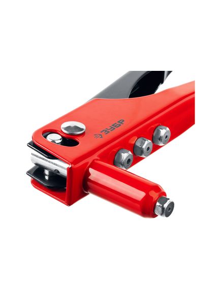 Заклепочник для заклепок 2.4-4.8 мм, стальной корпус ЗУБР 31050_z01, фото , изображение 2 - Метэкс