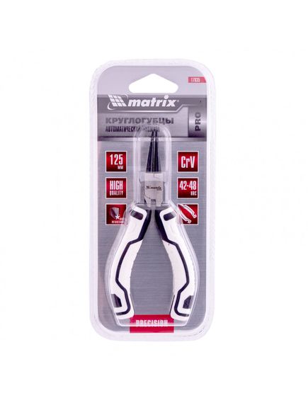 Круглогубцы 125 мм мини авторазжим MATRIX 17835, фото , изображение 4 - Метэкс