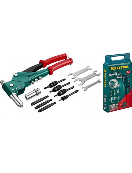 Заклепочник поворотный многофункциональный KRAFTOOL 31178, фото , изображение 2 - Метэкс