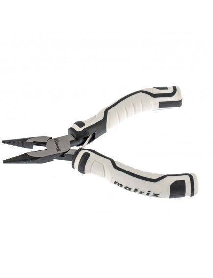 Длинногубцы 125 мм Mini прямые авторазжим MATRIX 17830, фото , изображение 2 - Метэкс
