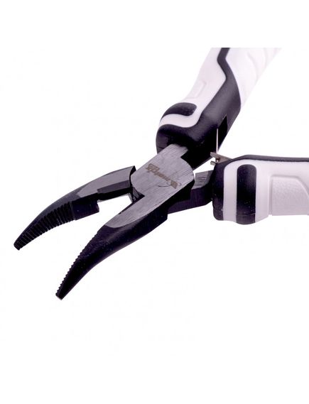 Длинногубцы 125 мм Mini изогнутые авторазжим MATRIX 17831, фото , изображение 3 - Метэкс
