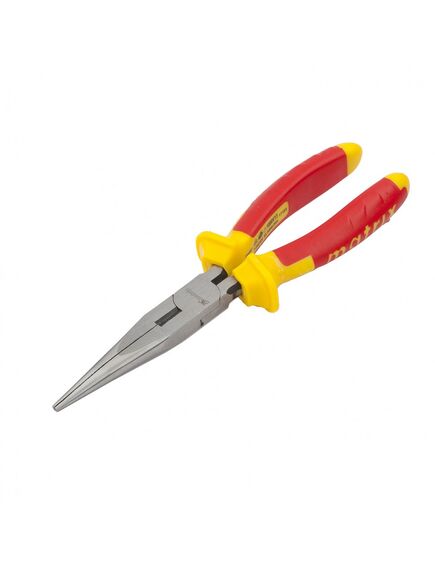 Длинногубцы 200 мм прямые Insulated двухкомпонентные рукоятки MATRIX 17103, фото , изображение 2 - Метэкс