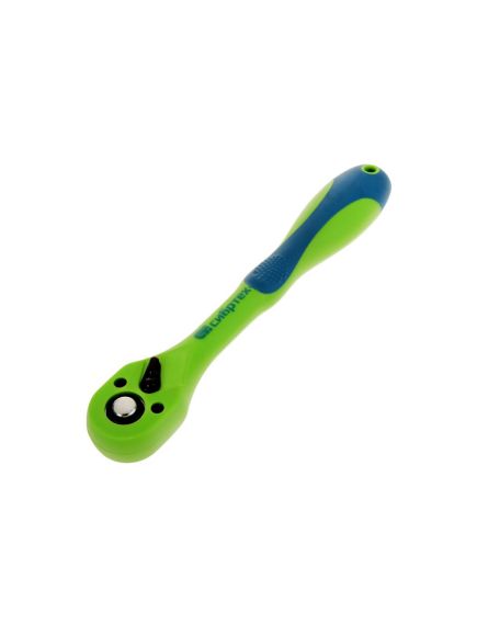 Ключ трещоточный 3/8" 272 мм 72 зубца двухкомпонентная рукоятка СИБРТЕХ 14008, фото , изображение 2 - Метэкс