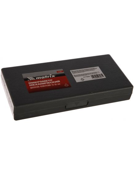 Микрометр механический 25-50 мм MATRIX 317505, фото , изображение 3 - Метэкс
