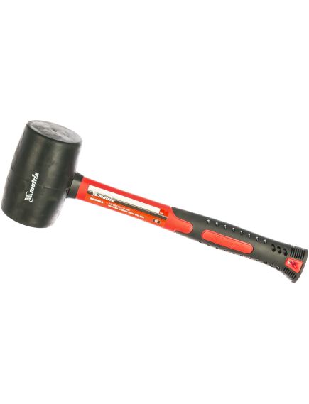 Киянка резиновая 450 г черная резина фибергласовая рукоятка MATRIX 11185, фото , изображение 2 - Метэкс