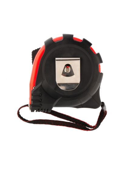 Рулетка 10 м х 32 мм Status Magnet 3 fixations обрезиненный корпус зацеп с магнитом MATRIX 31000, фото , изображение 2 - Метэкс