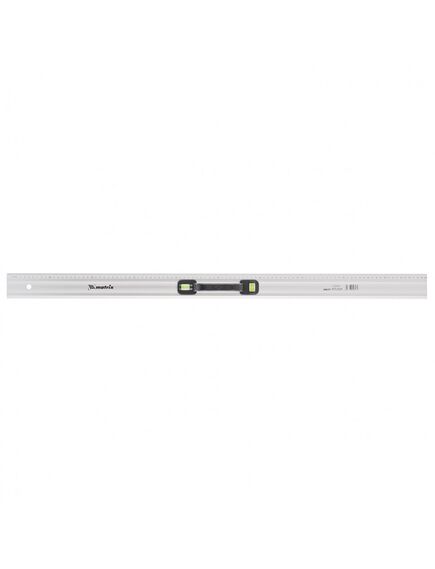 Линейка-уровень 1000 мм металлическая пластмассовая ручка 2 глазка MATRIX 30577, фото  - Метэкс