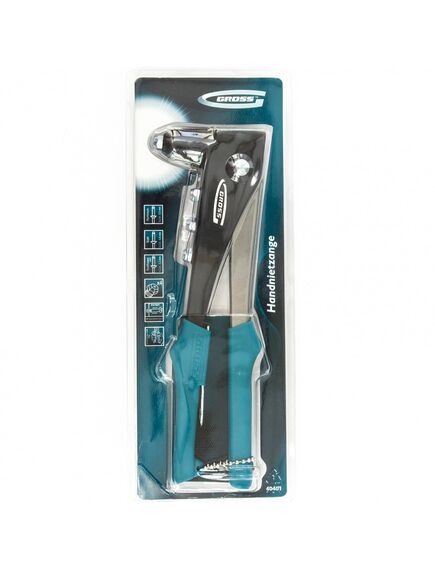 Заклёпочник 280 мм литой 2,4-4,8 мм GROSS 40401, фото , изображение 4 - Метэкс