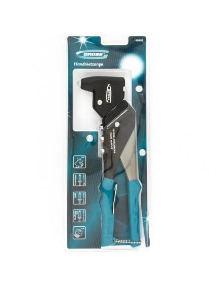 Заклёпочник литой усиленный поворотный 2,4-4,8 мм GROSS 40405, фото , изображение 4 - Метэкс