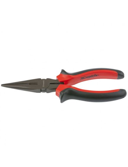 Длинногубцы 180 мм прямые Black Nickel двухкомпонентные рукоятки MATRIX 17160, фото , изображение 3 - Метэкс