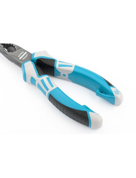 Длинногубцы 170 мм прямые трехкомпонентные рукоятки GROSS 17170, фото , изображение 3 - Метэкс