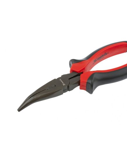 Длинногубцы 180 мм изогнутые Black Nickel двухкомпонентные рукоятки MATRIX 17460, фото , изображение 3 - Метэкс