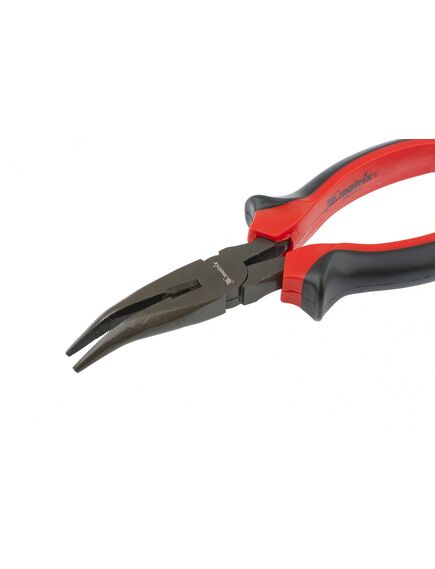 Длинногубцы 200 мм изогнутые Black Nickel двухкомпонентные рукоятки MATRIX 17462, фото , изображение 2 - Метэкс