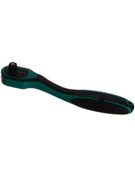 Ключ трещоточный 1/2" 248 мм 72 зубца с быстрым сбросом двухкомпонентная рукоятка STELS 14030, фото , изображение 3 - Метэкс