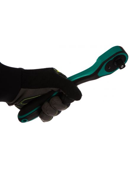 Ключ трещоточный 1/2" 248 мм 72 зубца с быстрым сбросом двухкомпонентная рукоятка STELS 14030, фото , изображение 4 - Метэкс