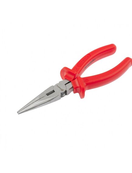 Длинногубцы 200 мм прямые Econom шлифованные пластмассовые рукоятки MATRIX 17194, фото , изображение 3 - Метэкс