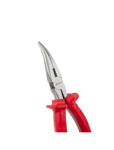 Длинногубцы 160 мм изогнутые Econom шлифованные пластмассовые рукоятки MATRIX 17494, фото , изображение 4 - Метэкс