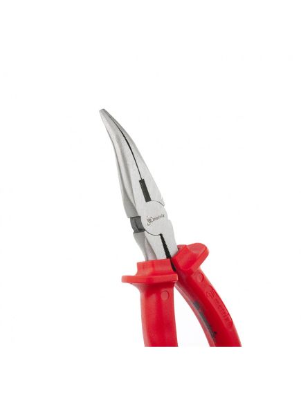 Длинногубцы 180 мм изогнутые Econom шлифованные пластмассовые рукоятки MATRIX 17495, фото , изображение 4 - Метэкс